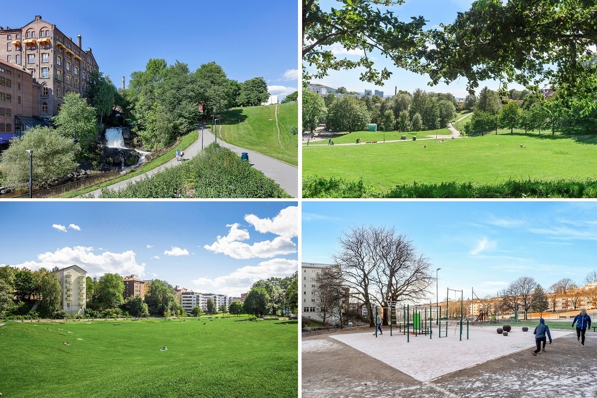 Flotte tur- og rekreasjonsmuligheter langs Akerselva og i Iladalen like ved. Galleribilde