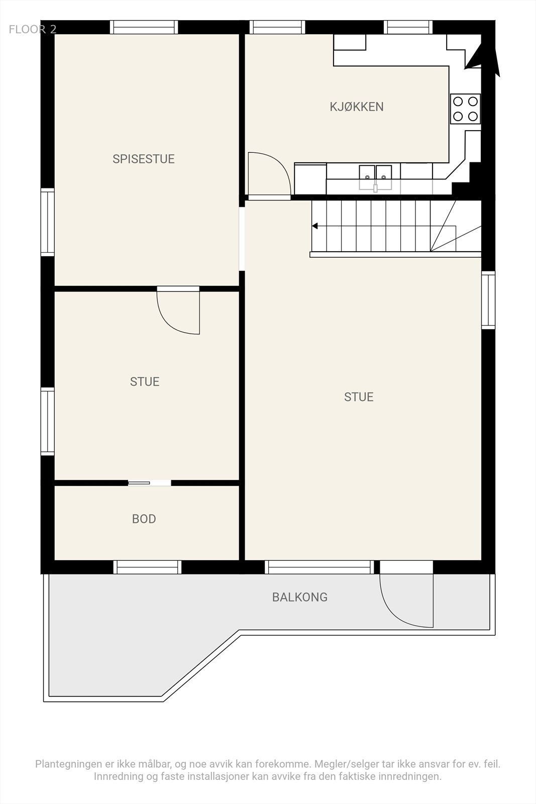 Plantegning 2. etg. Galleribilde