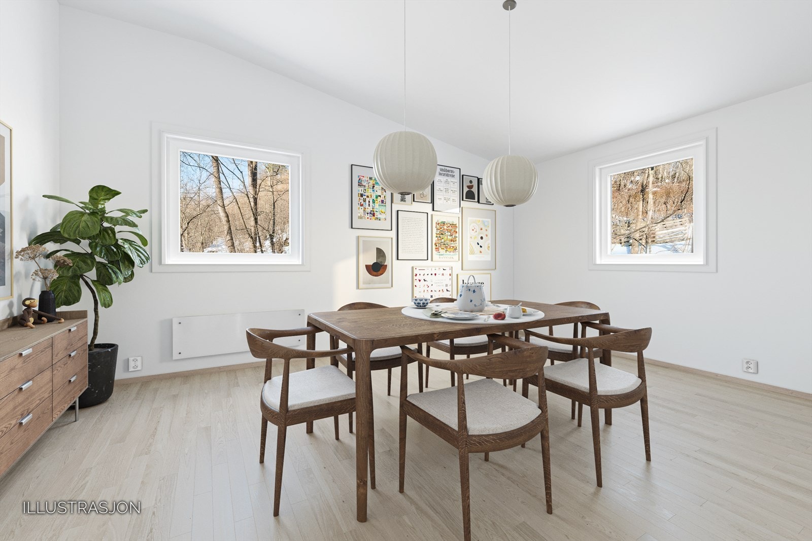 Spisestue - Digital styling Galleribilde