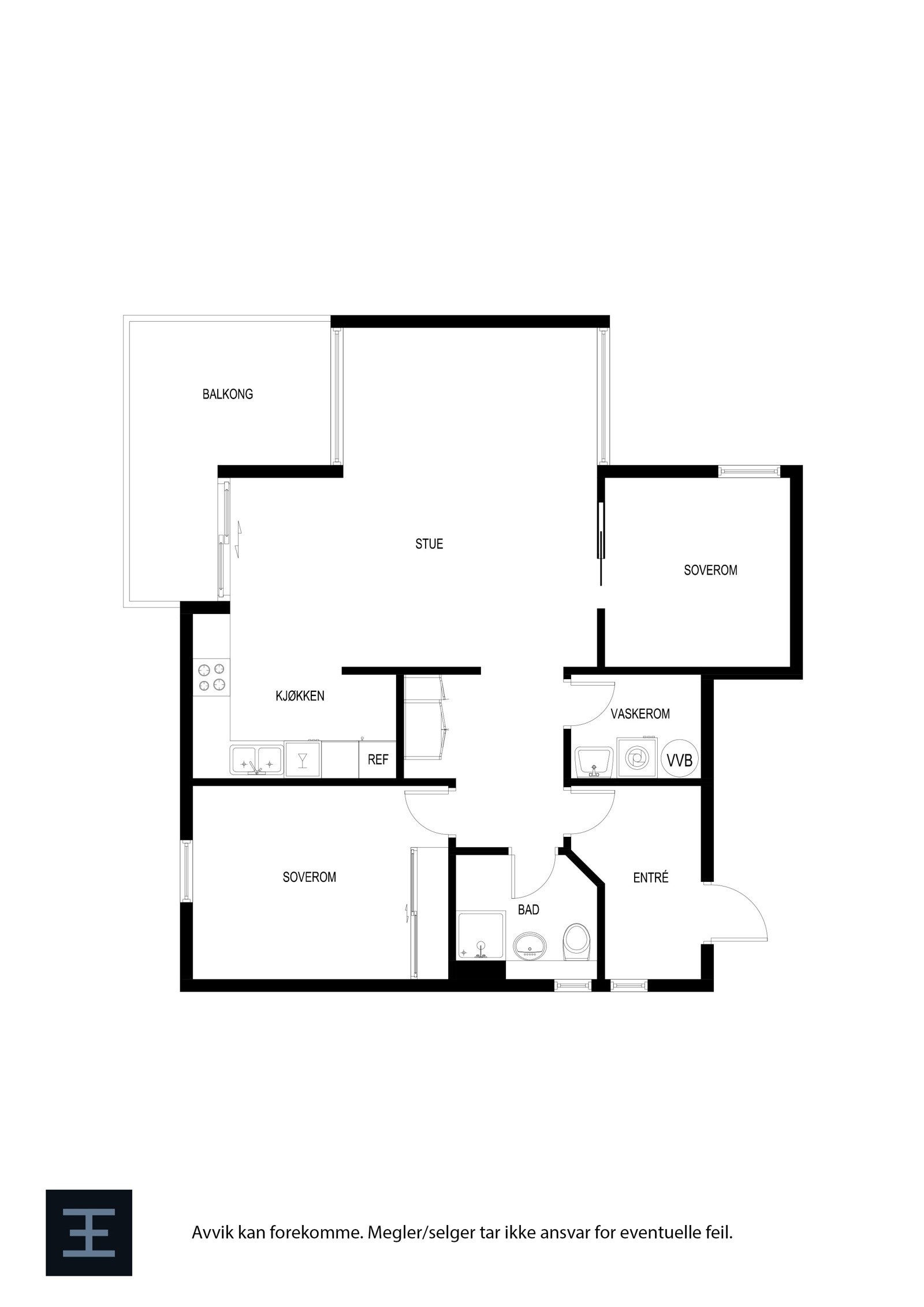 Plantegning | Veritashammaren 13 Galleribilde