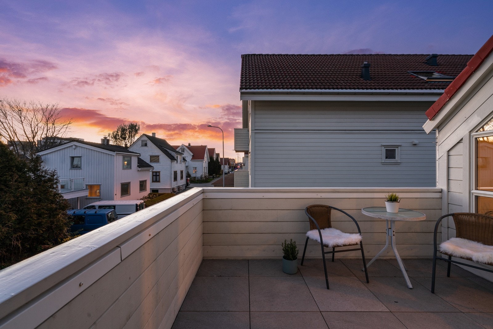 Kveldsbilde - Balkong Galleribilde