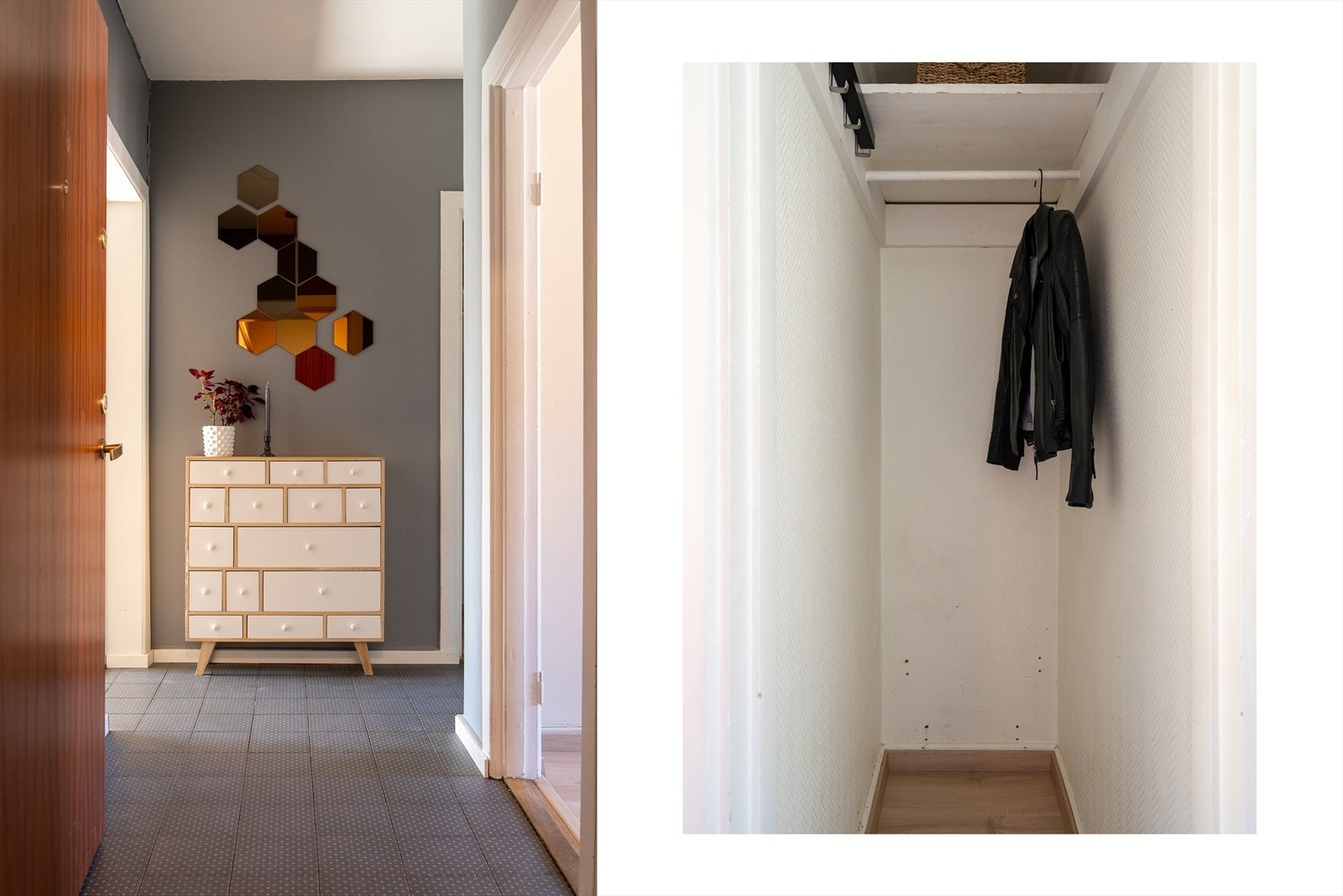 I tilknytning til entreen finner du en innvendig bod/kott med god plass til oppbevaring av både yttertøy og diverse ting. Galleribilde