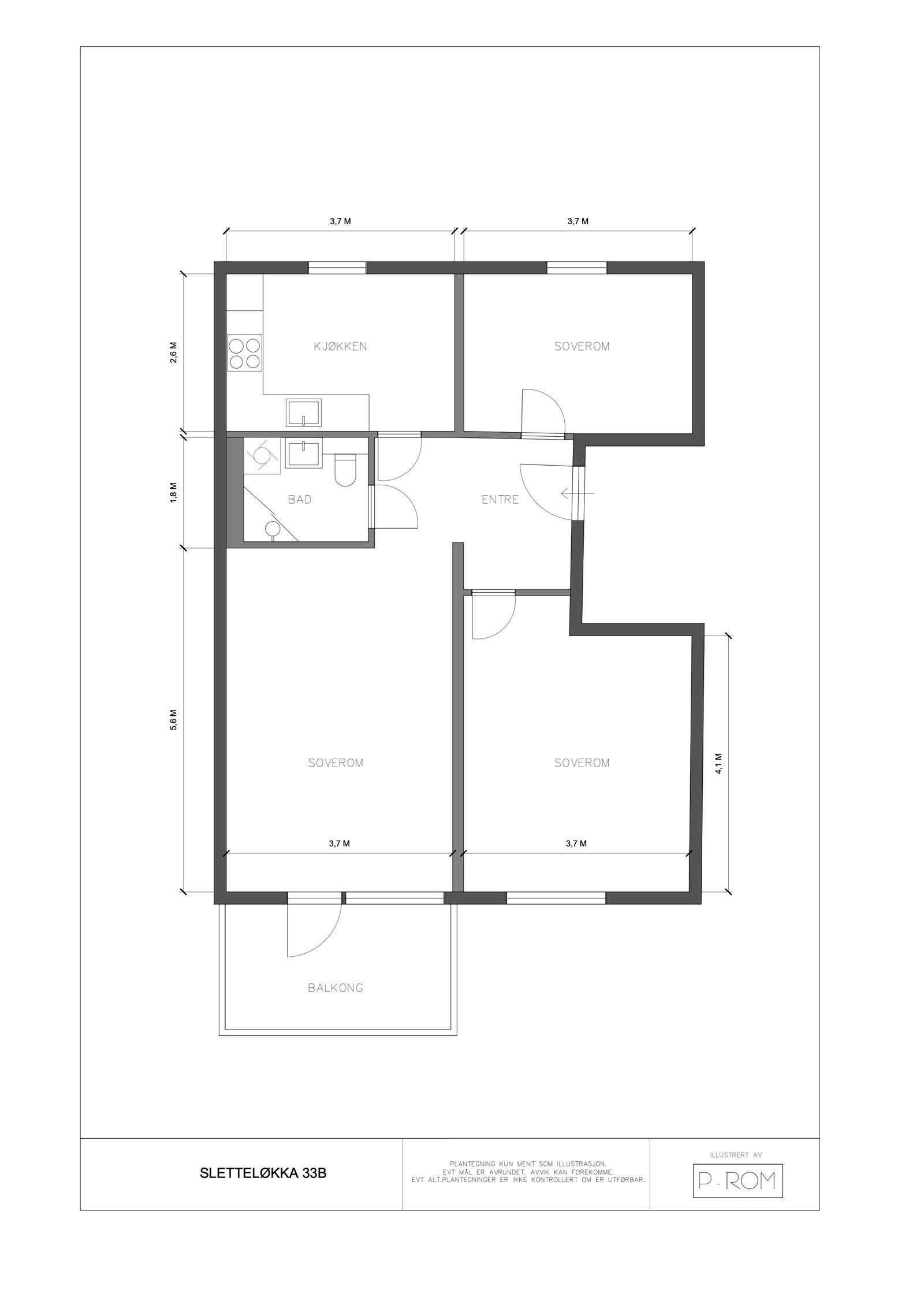 Boligens plantegnig. Galleribilde