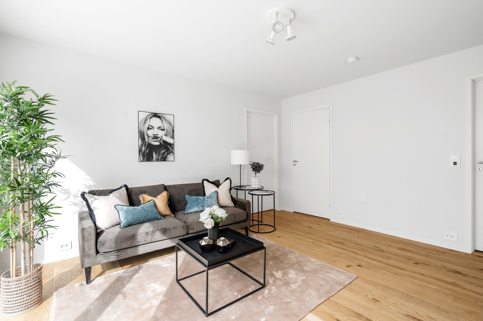 Flott stue med utgang til markterrasse Galleribilde