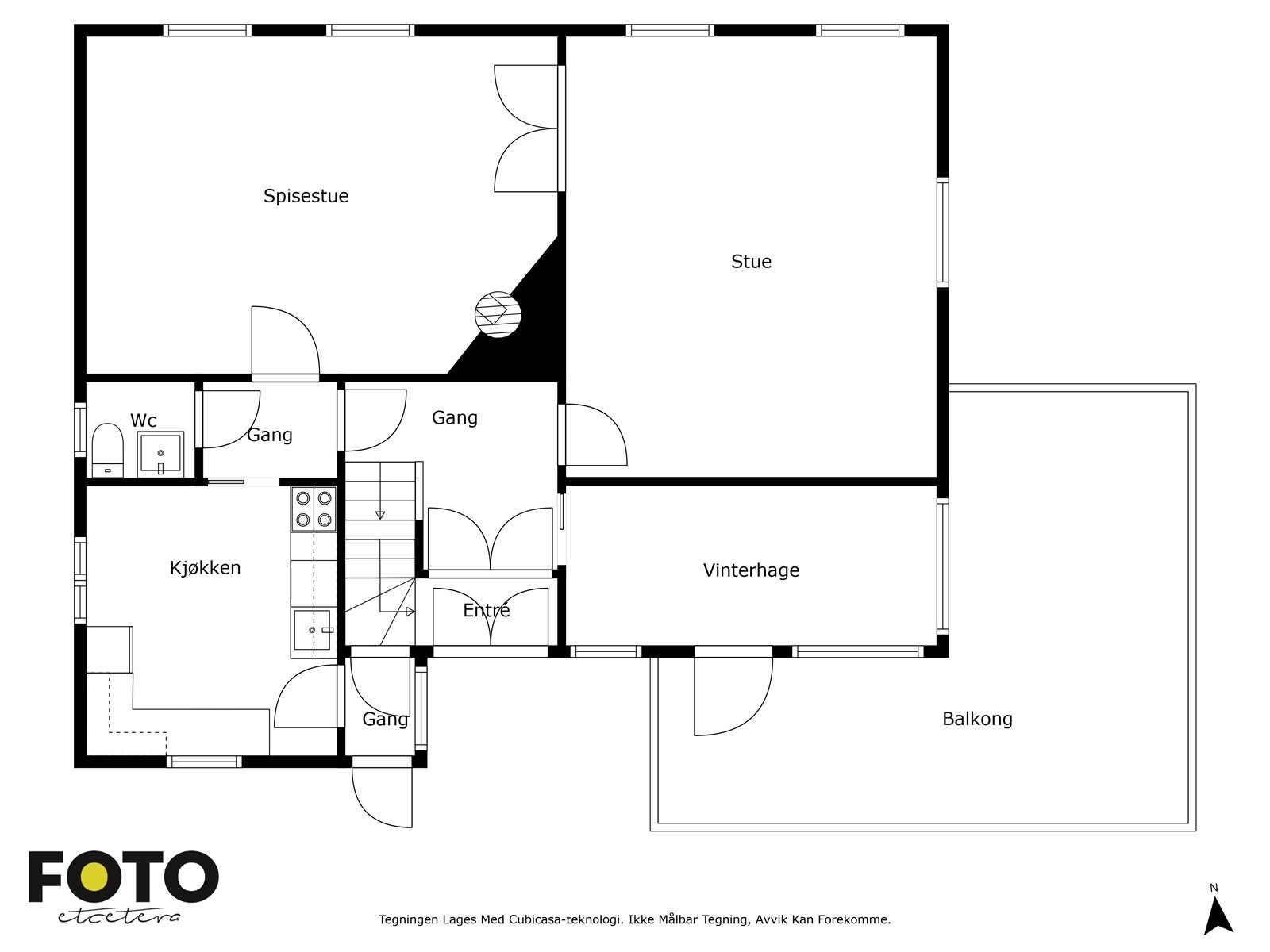 Veiledende plantegning av hovedhusets 1. etasje. Ikke målbar Galleribilde