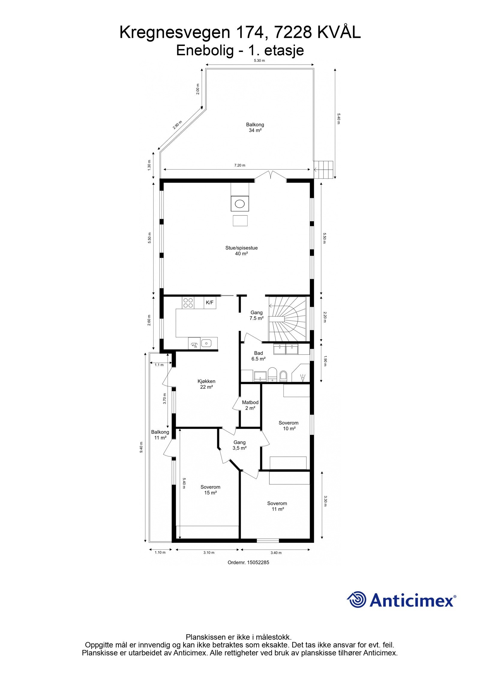 Planskisse - 1. etasje. Galleribilde