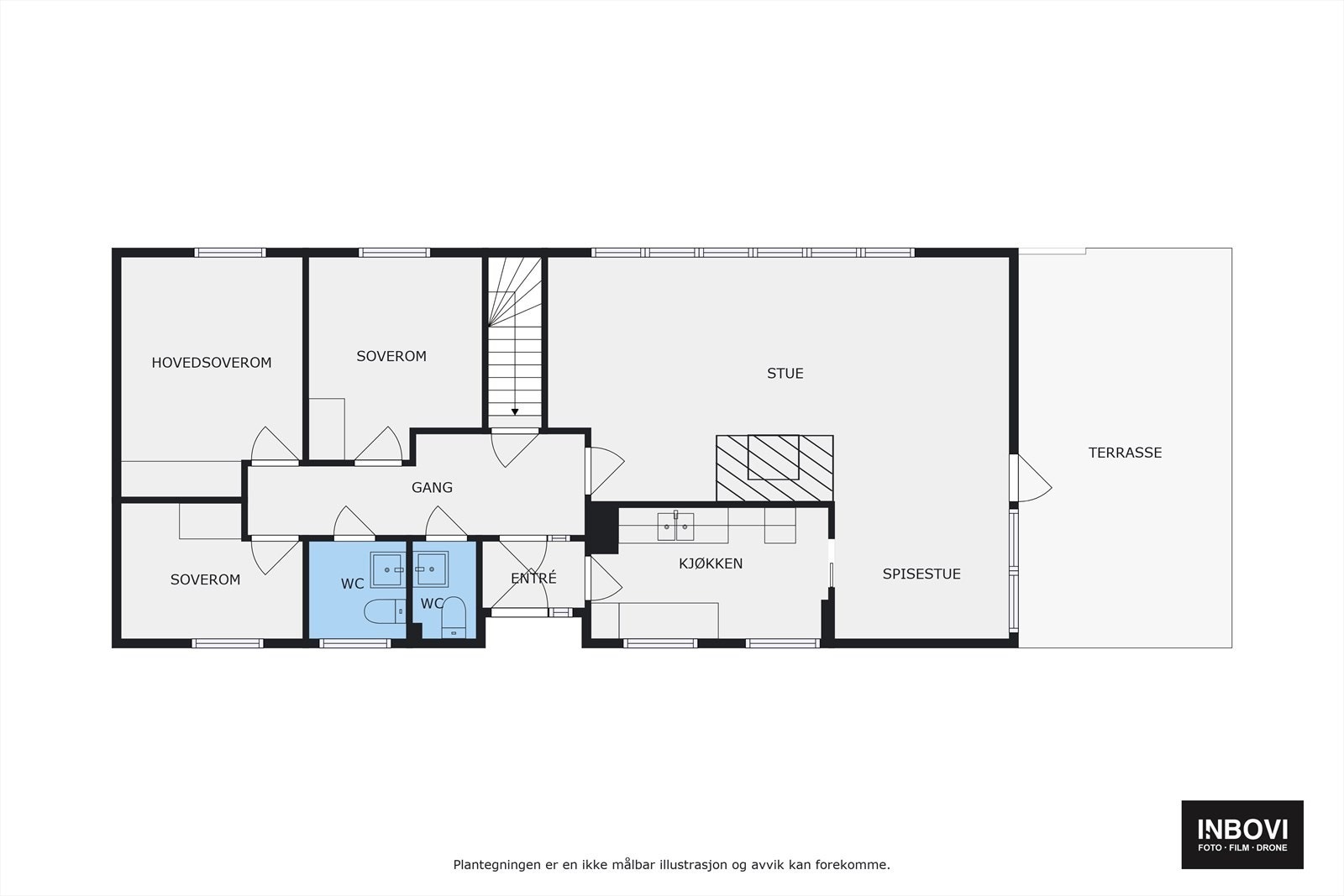 Plantegning hovedetasjen Galleribilde