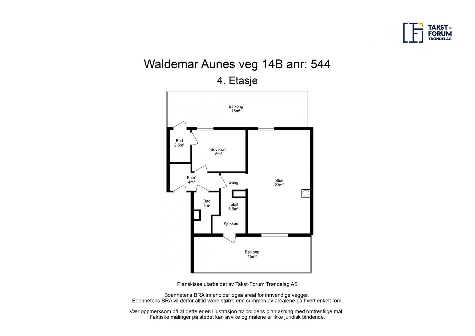 Planskisse 4. etg Galleribilde