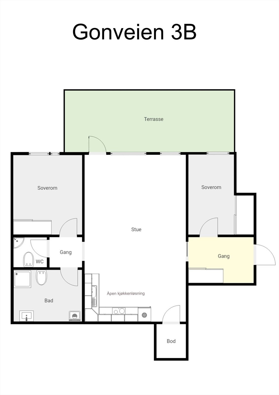 Plantegning Galleribilde