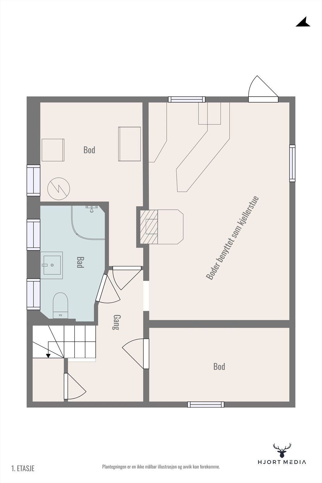 Plantegning Galleribilde