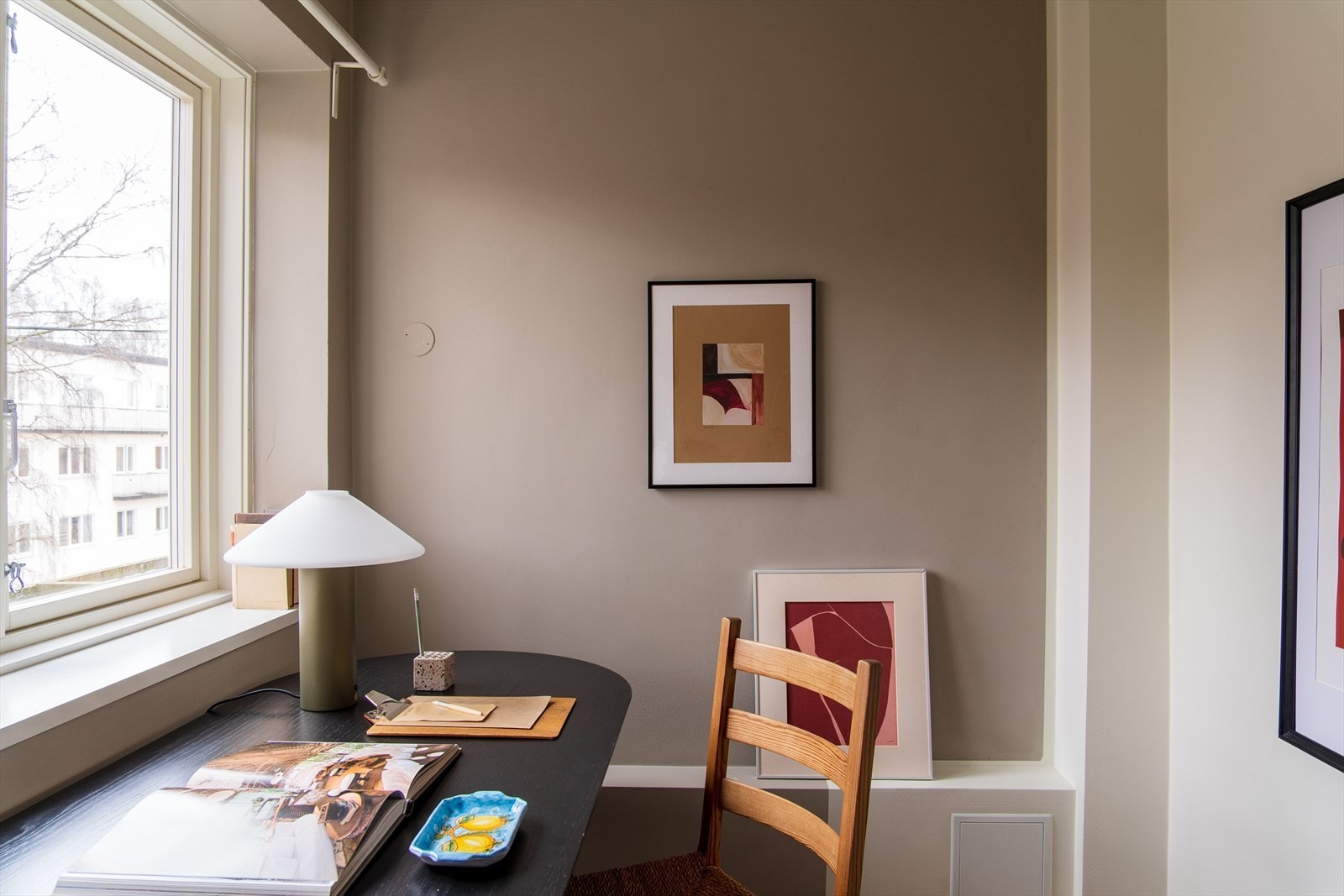 I dag er rommet innredet med pult - perfekt for dagene på hjemmekontor! Galleribilde