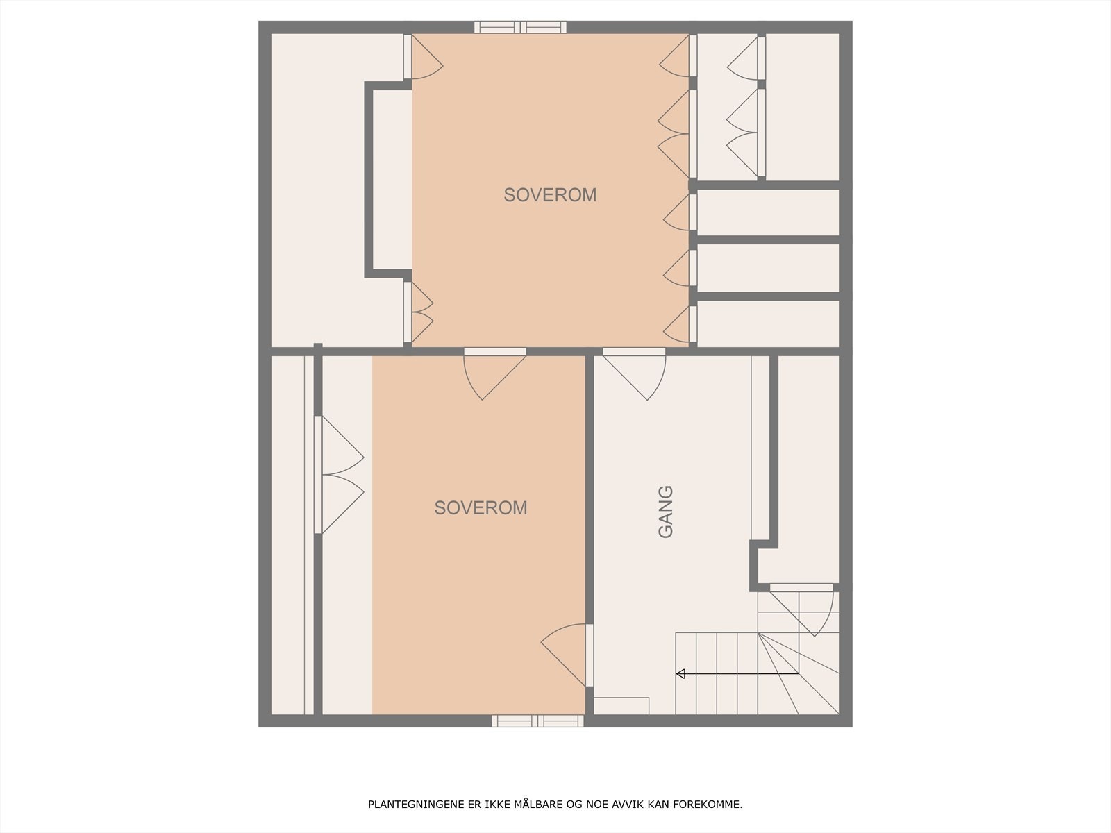 Plantegning loftsetasje bolighus Galleribilde