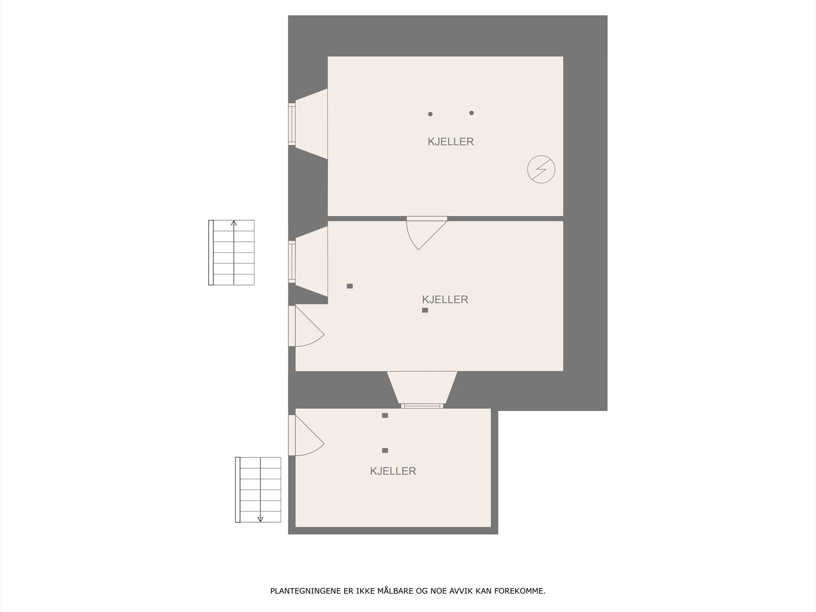 Plantegning kjeller i bolighus Galleribilde