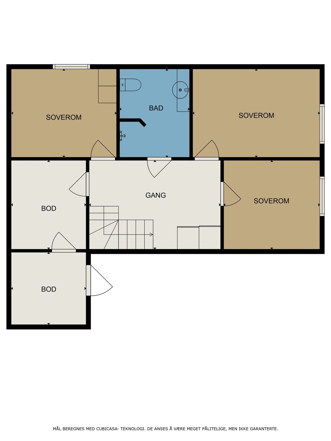 Plantegning underetasje. Galleribilde