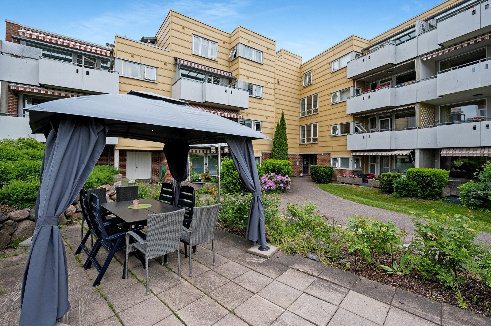 Det er også flere fine felles møteplasser for beboerne både innendørs og utendørs Galleribilde