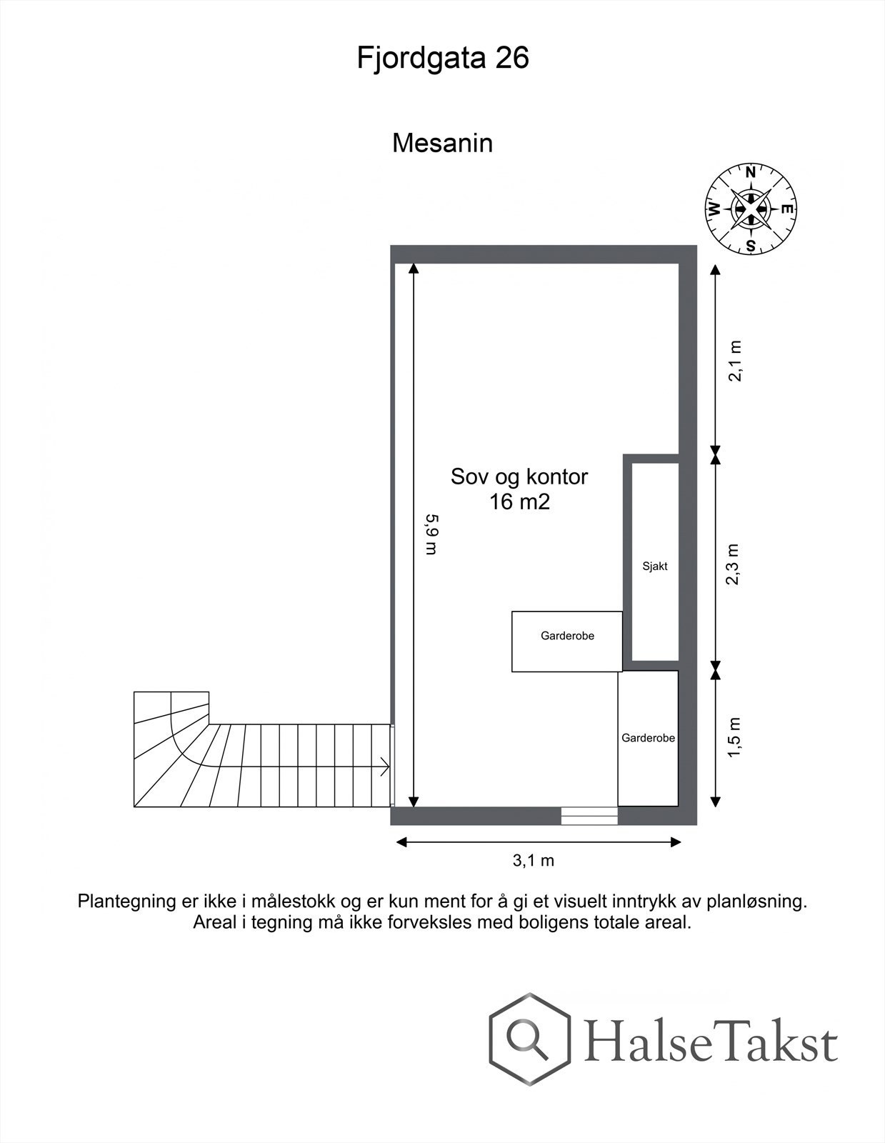 Plantegning - Mesanin. Galleribilde