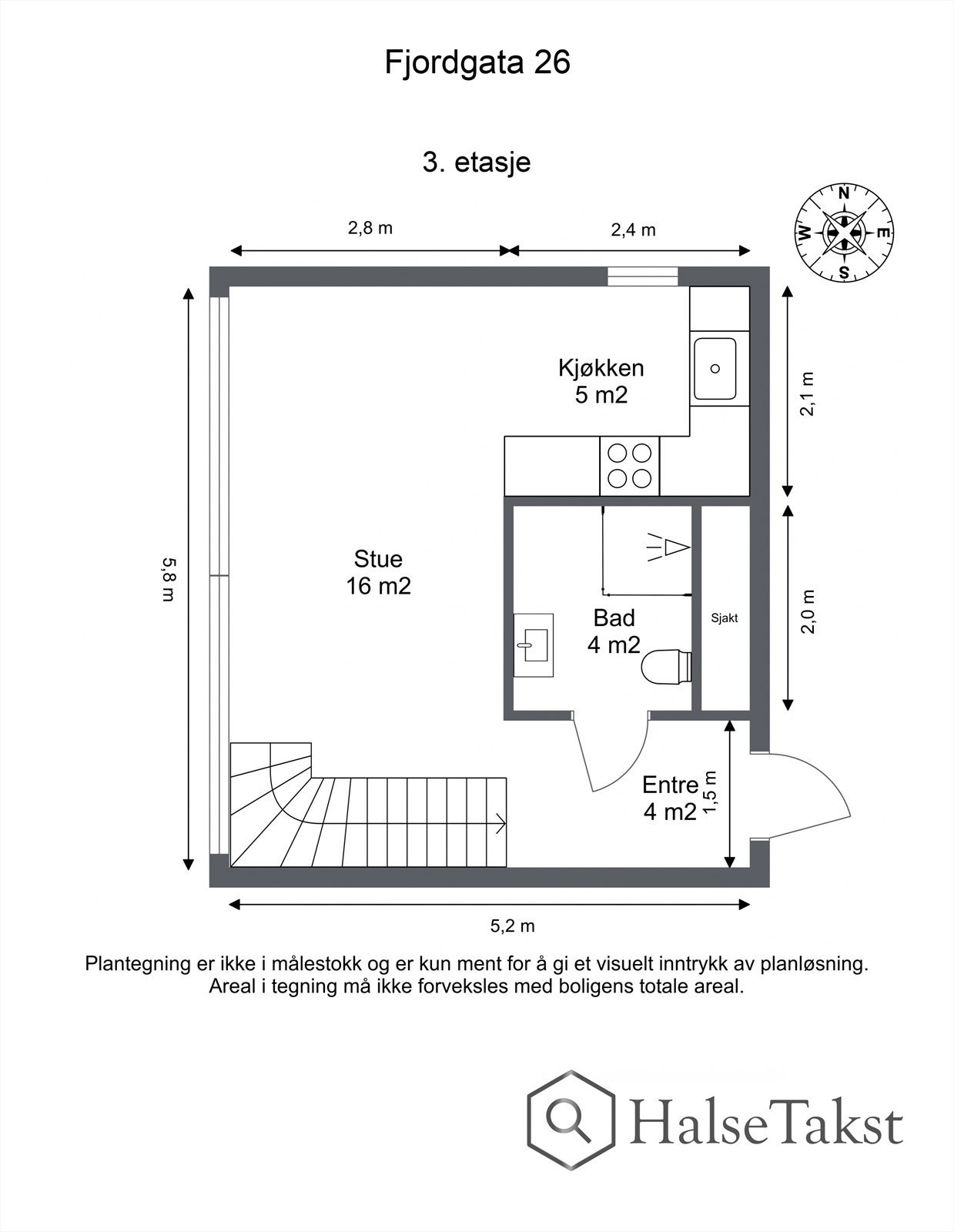 Plantegning - 3. etasje. Galleribilde