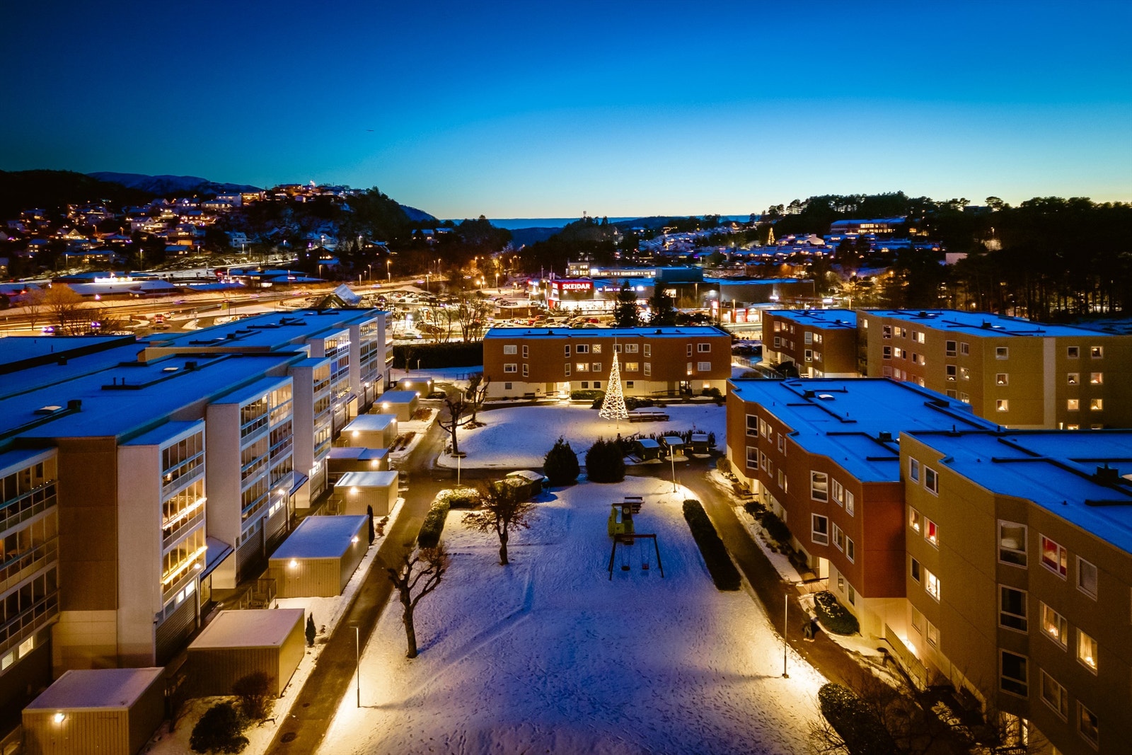 Like vakkert vinter som sommer i nabolaget. Galleribilde