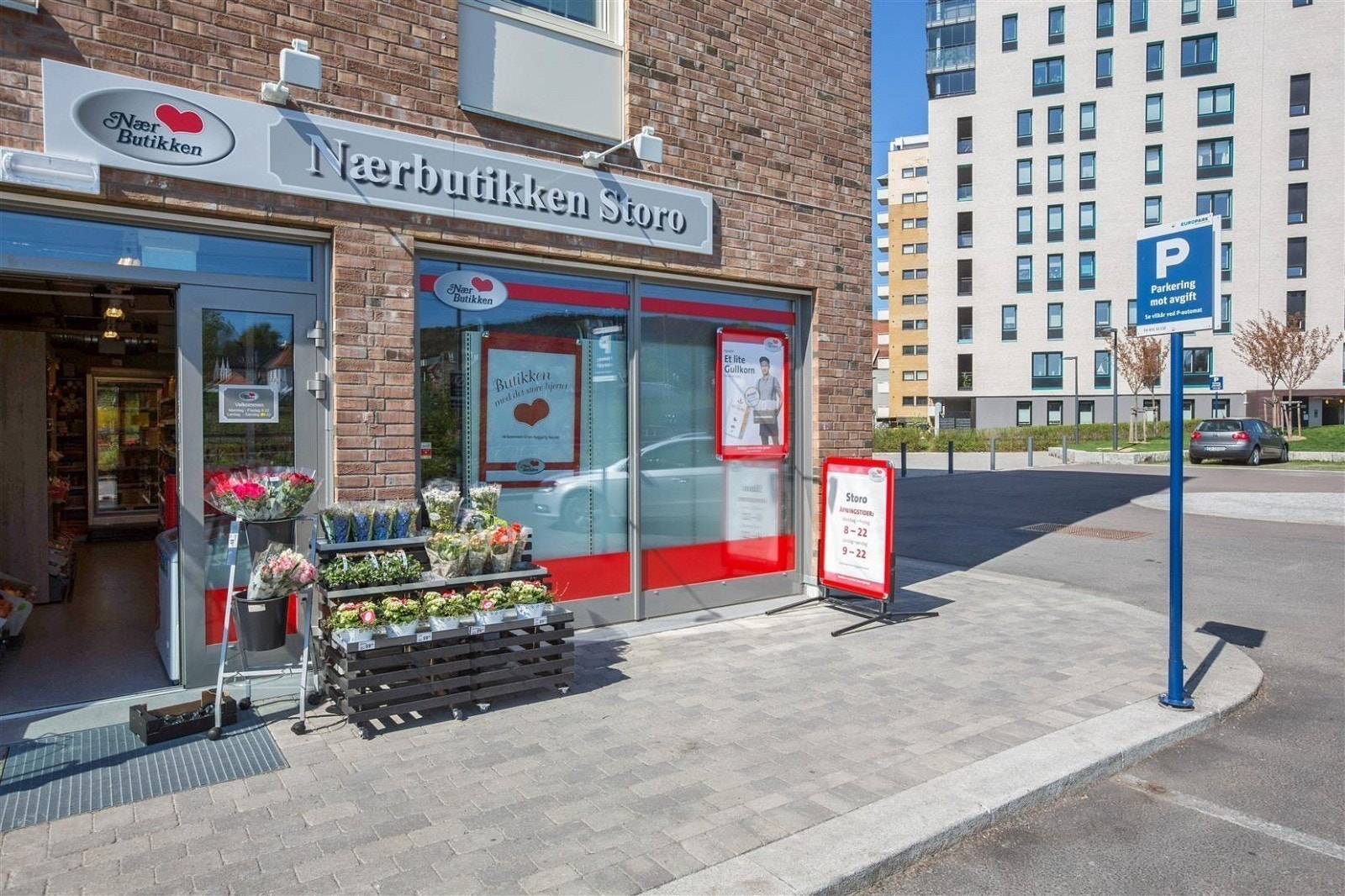 Søndagsåpne Nærbutikken i umiddelbar nærhet i Hans Nordahls gate. Galleribilde