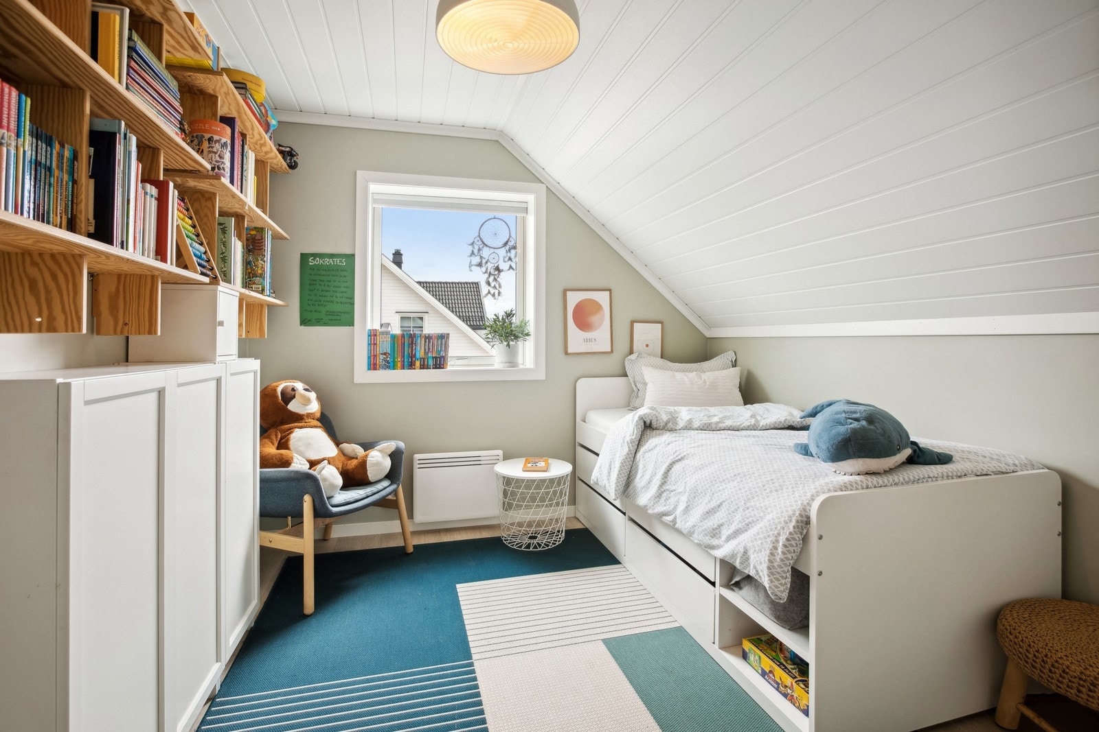 Soverommene er enkle å innrede til både liten og stor. Galleribilde