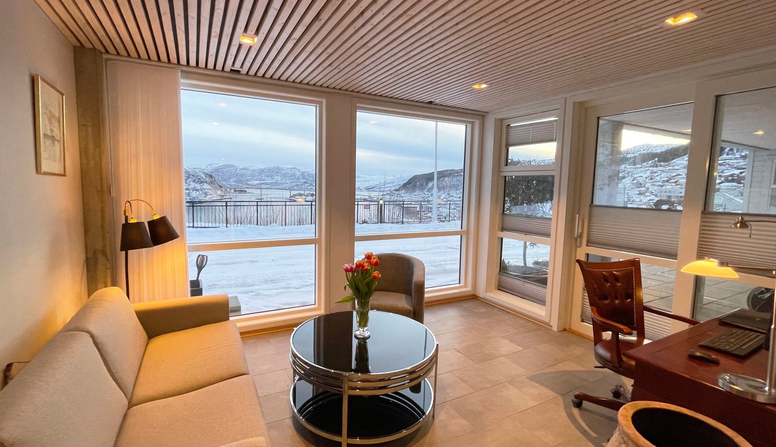 Innglasset terrasse Galleribilde