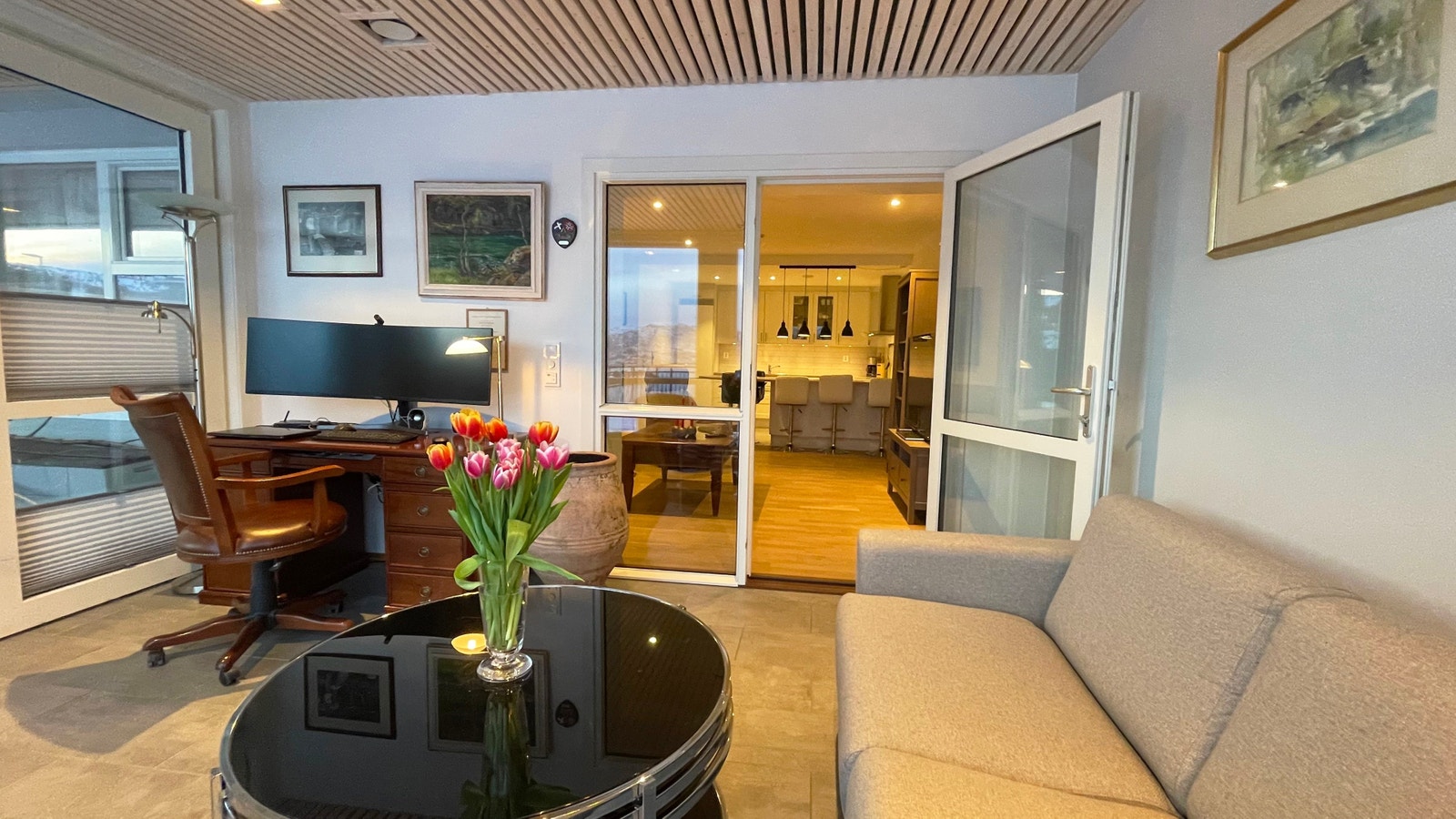 Innglasset terrasse Galleribilde