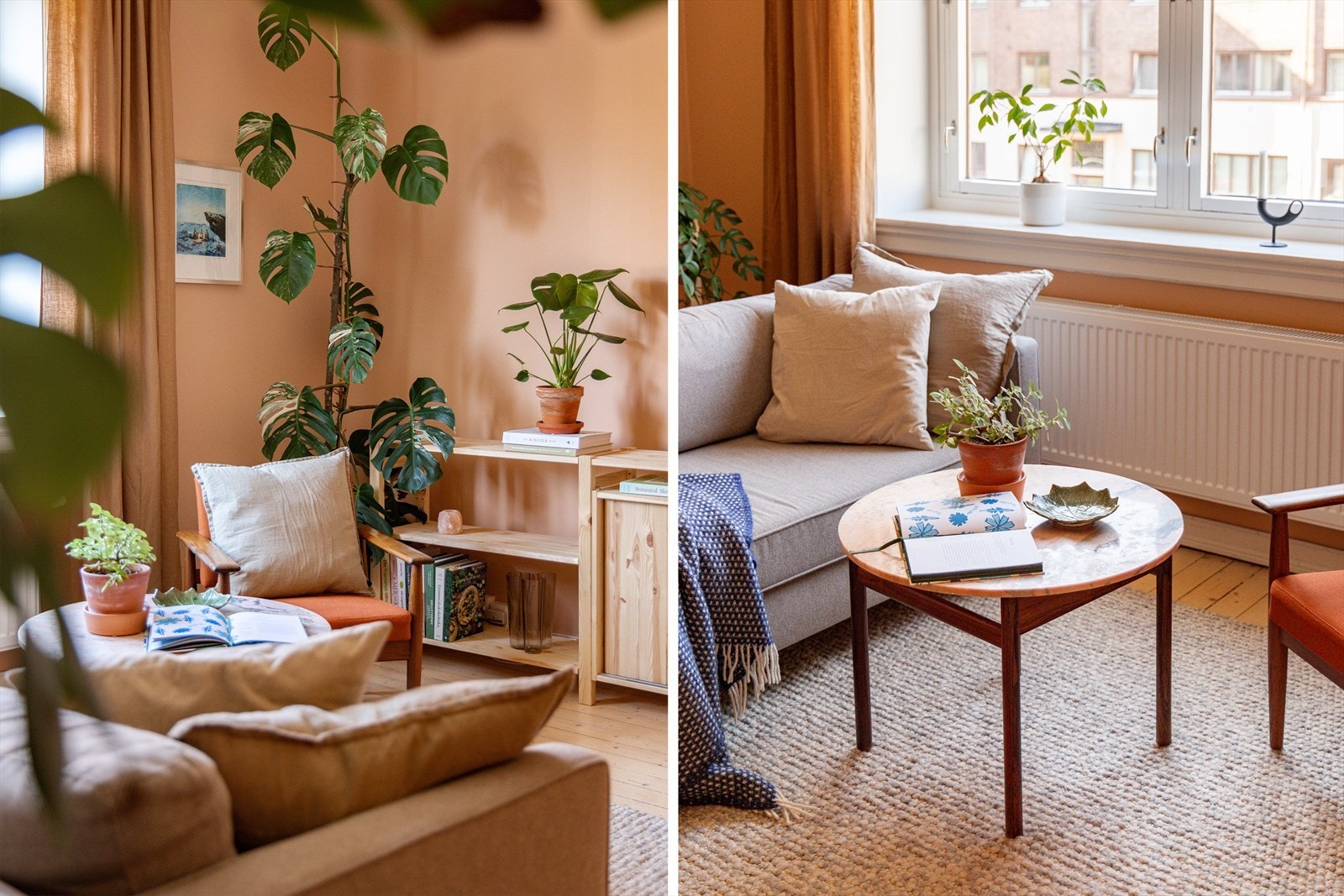 Sofaen kan plasseres slik, eller langs en av de andre veggflatene. Lett å forestille seg en koselige stuekrok for TV titting, gode samtaler eller en aldri så liten høneblund her! Galleribilde