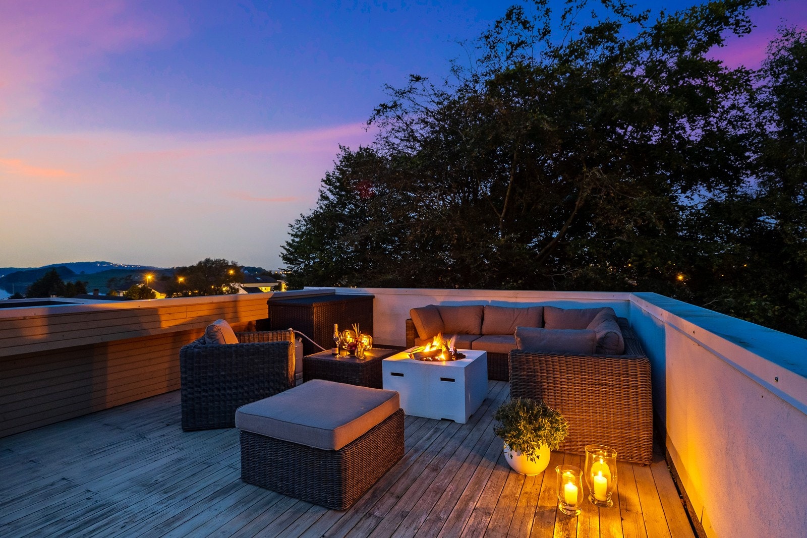 Takterrasse. Galleribilde