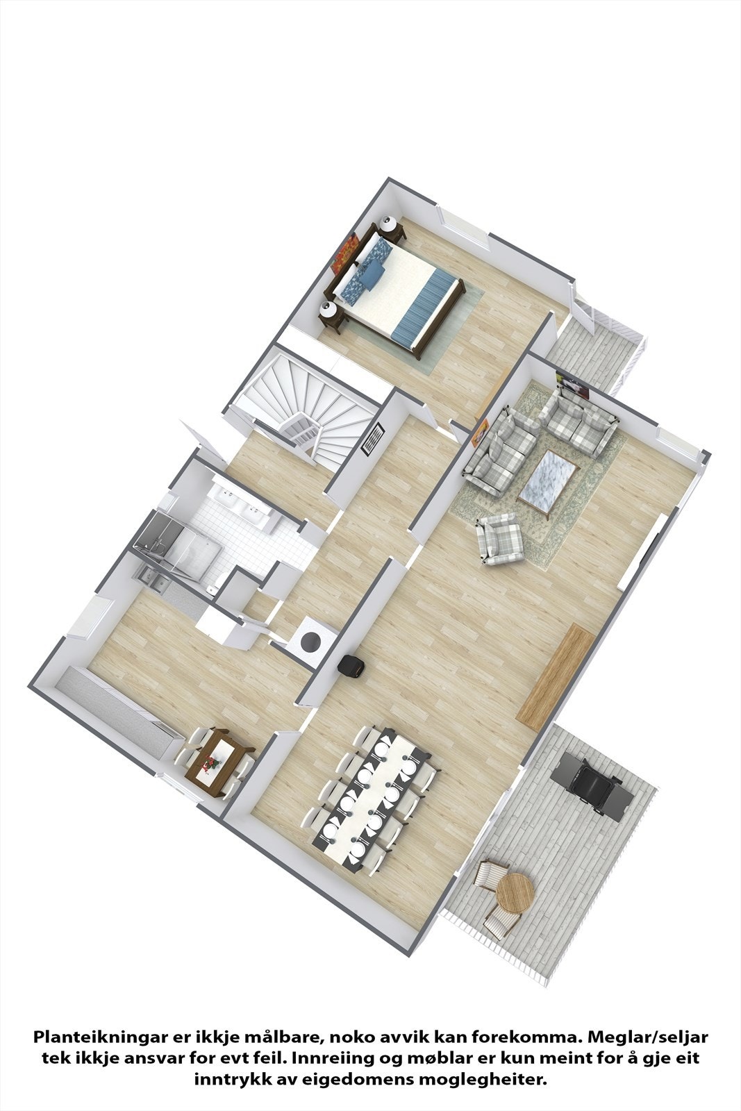 Planteikning 1. etasje. Galleribilde