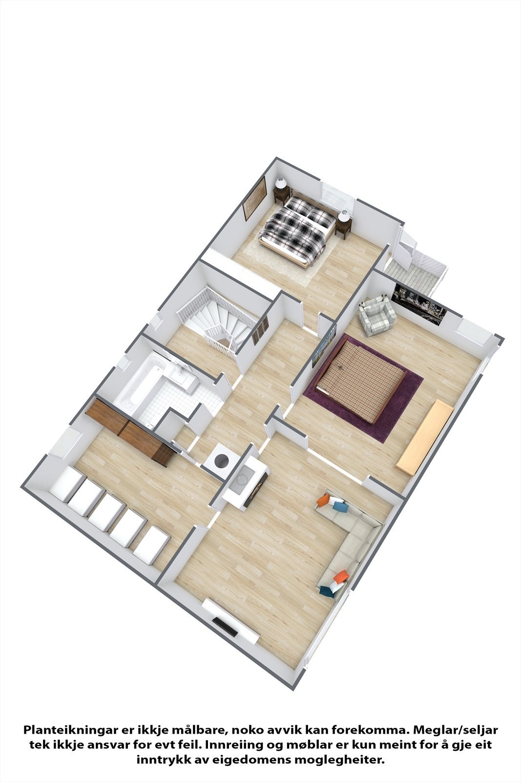 Planteikning 2. etasje. Galleribilde