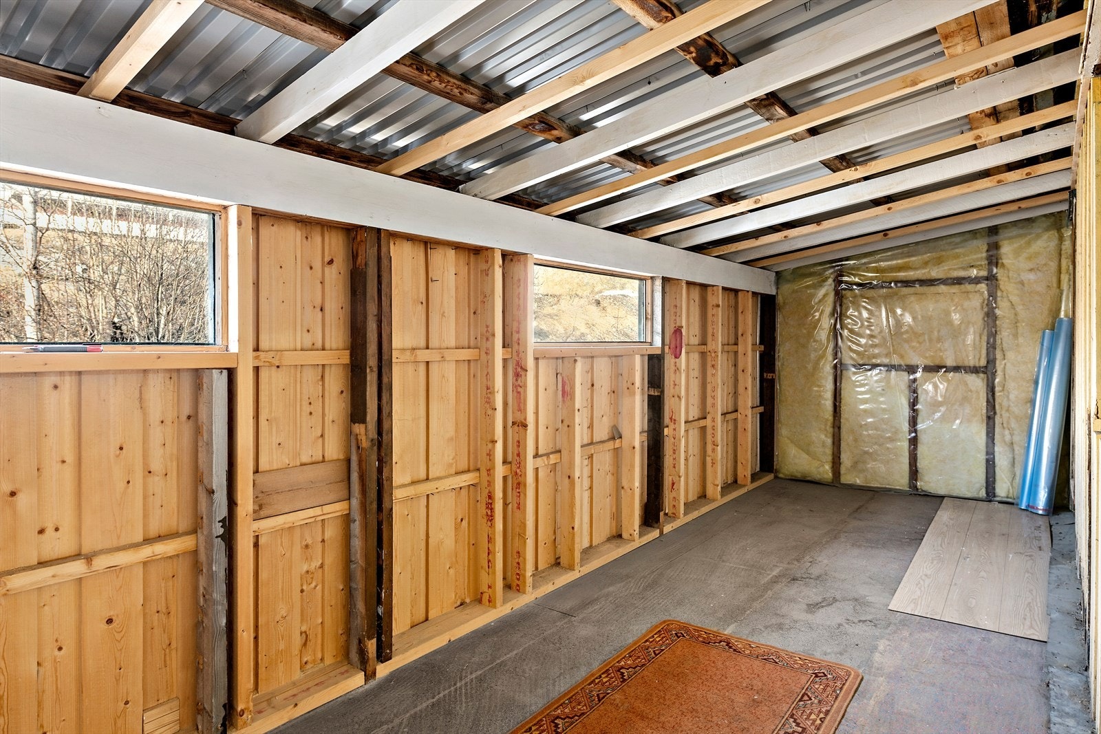 Uisolert lagringsrom i 2.etasje. Galleribilde