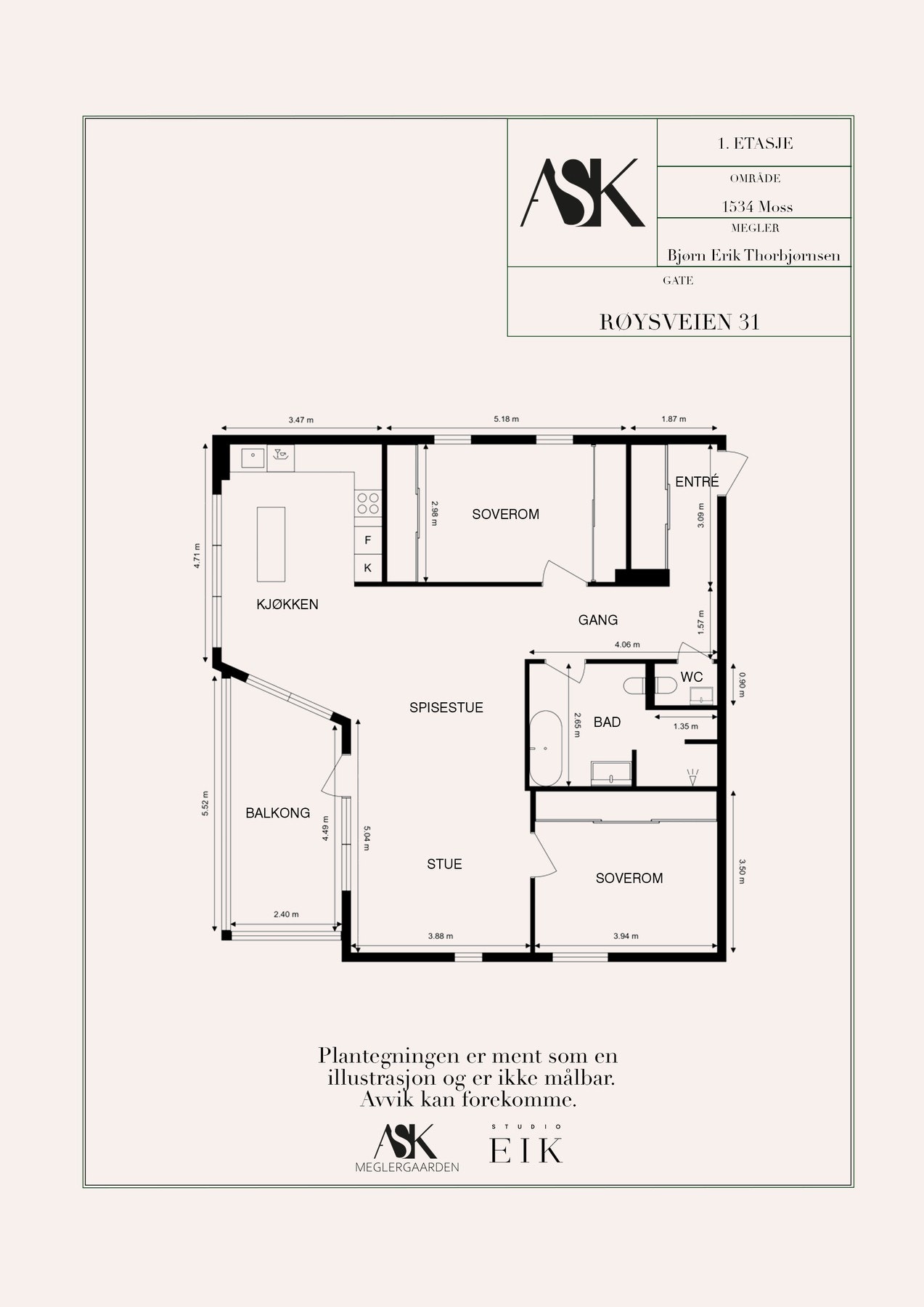 Plantegning Galleribilde