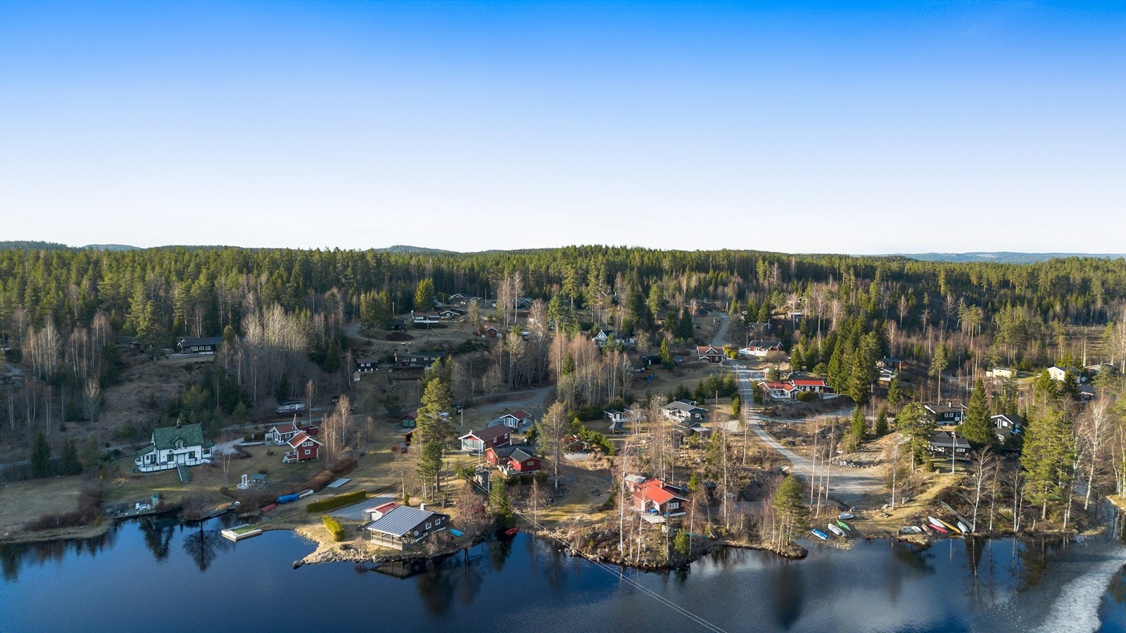Kanalskogen hyttefelt er et fritidsfelt under utbygging med totalt 46 tomter Galleribilde