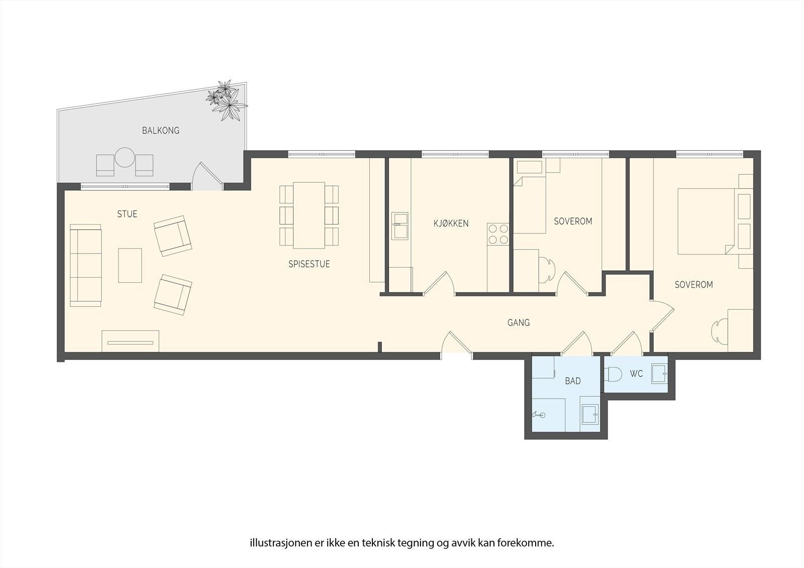 Plantegning Galleribilde
