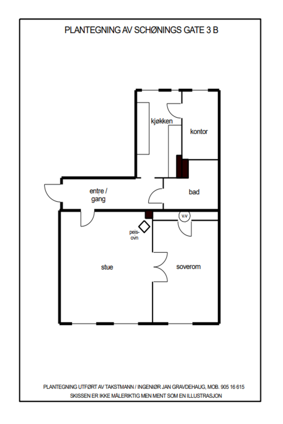 Plantegning. Galleribilde