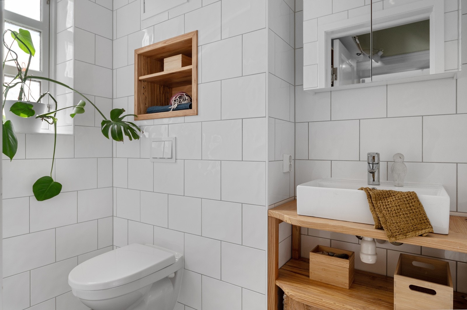 Pent bad med varme i gulv Galleribilde