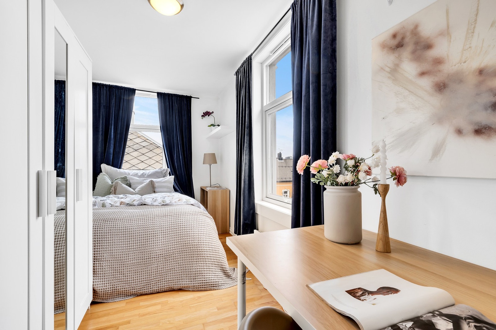 Soverom på 9,3 kvadratmeter. Galleribilde