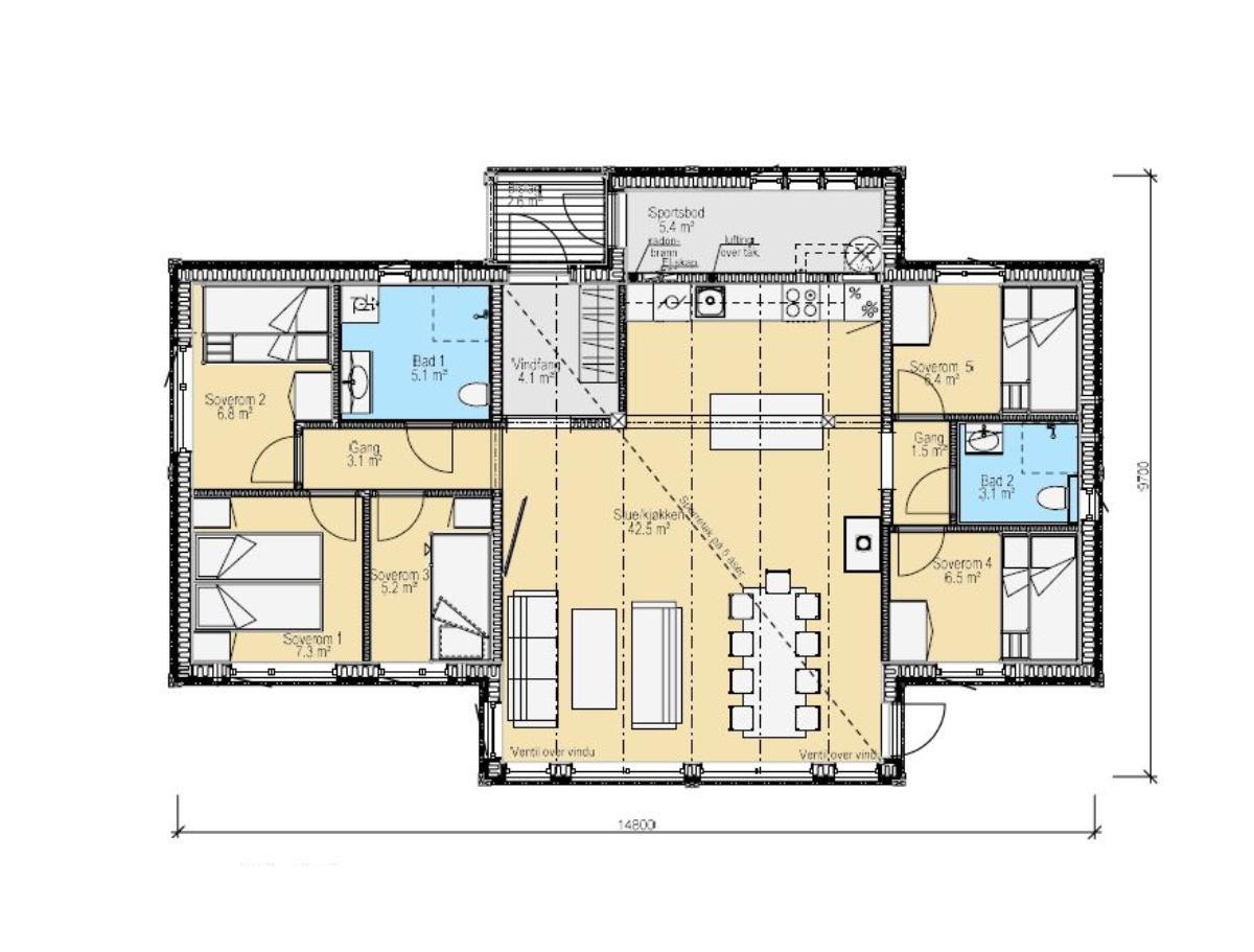 Plantegning Galleribilde