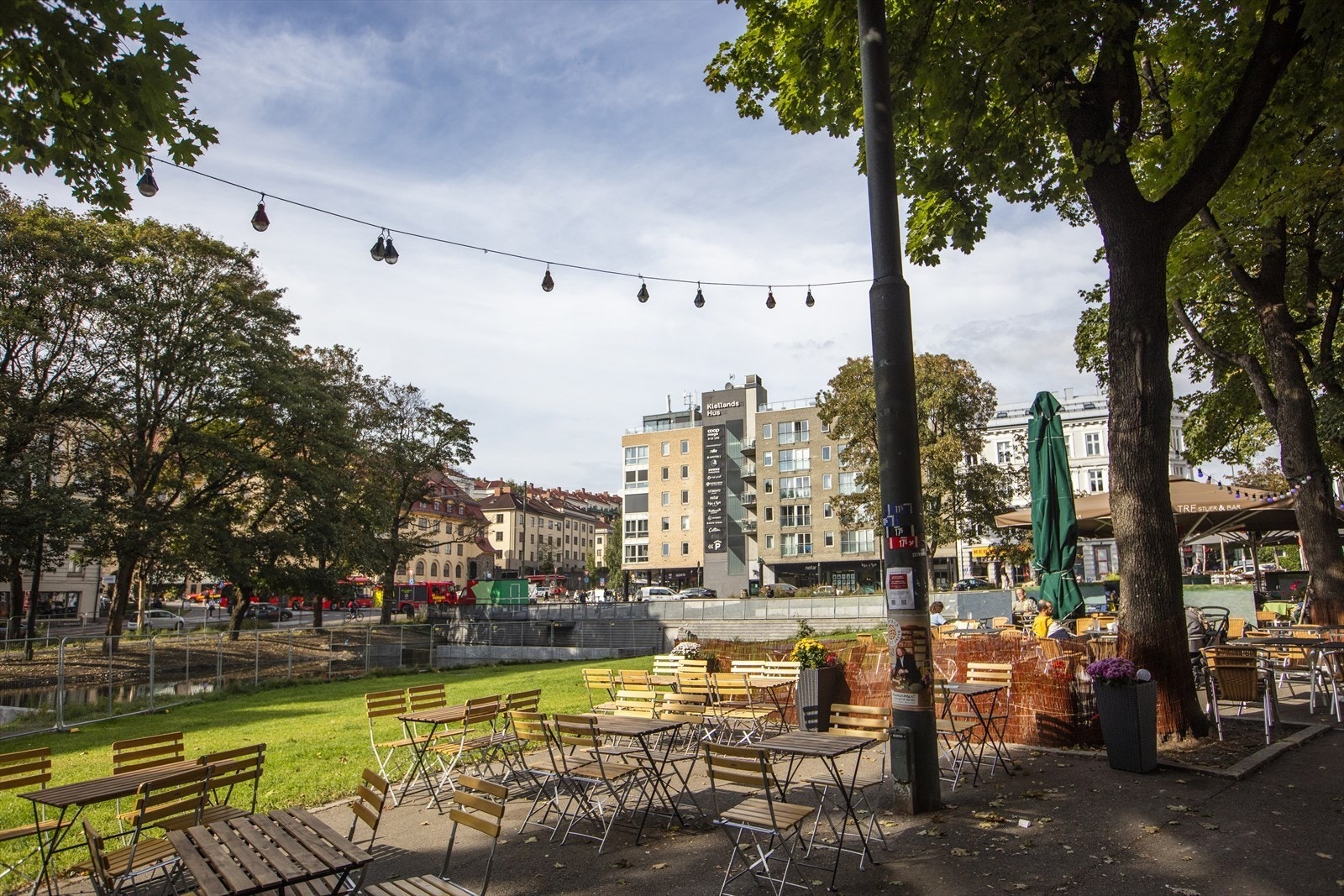 Alexander Kiellands plass med flere restauranter kun få minutter unna. Galleribilde
