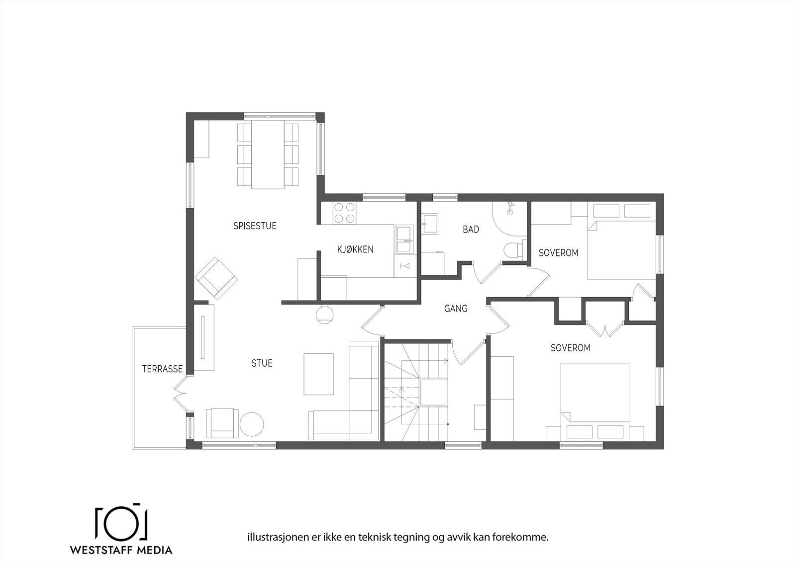 Planskisse Galleribilde