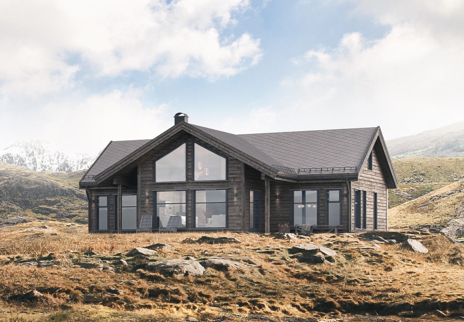 Polar 110 med leveres med shingel tak som standard.
Illustrasjon Galleribilde