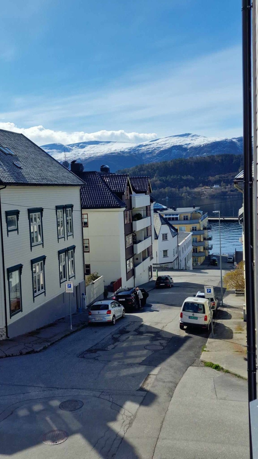 Utsikt fra hjørnevinduet. Galleribilde