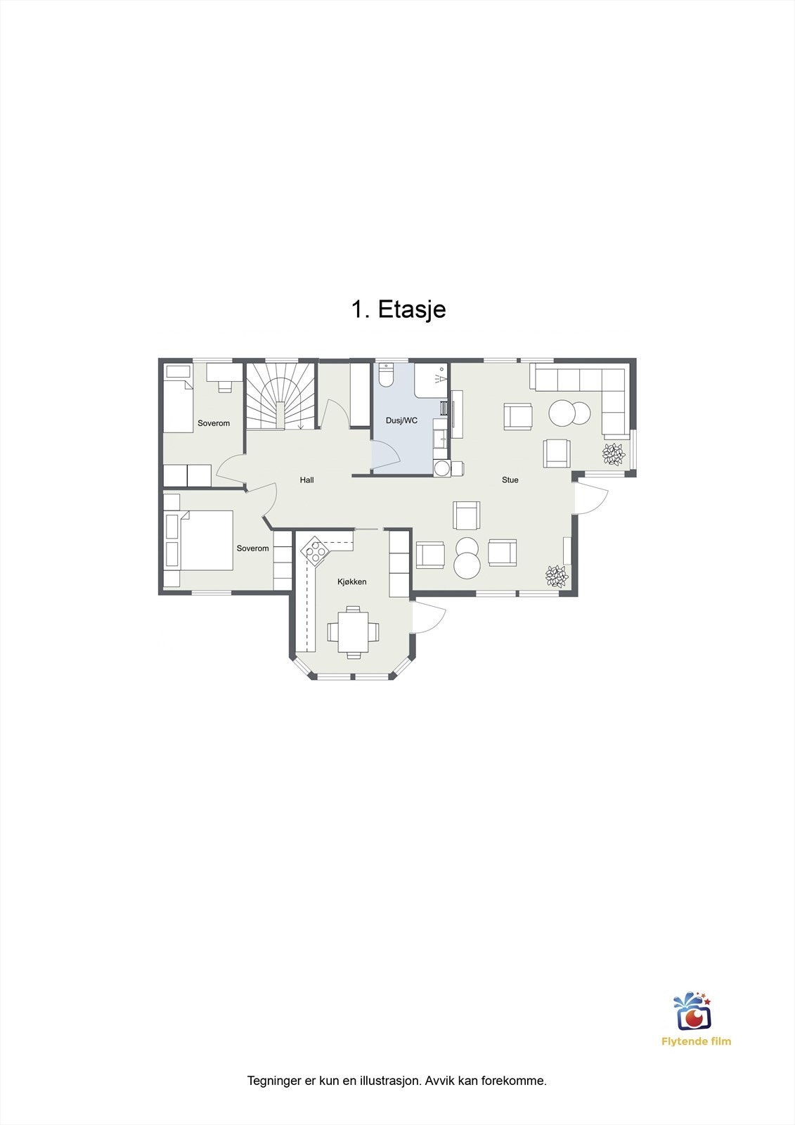 Plantegning - 1. etasje Galleribilde