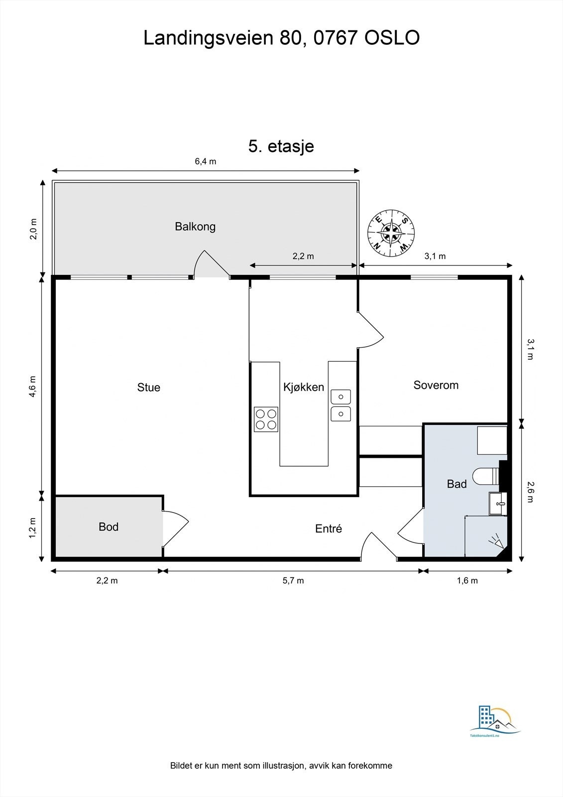 - Plantegning til din orientering - Galleribilde