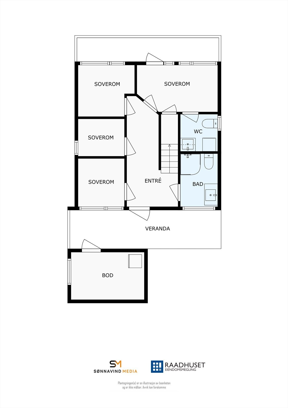2D Plantegning | 1. Etasje Galleribilde