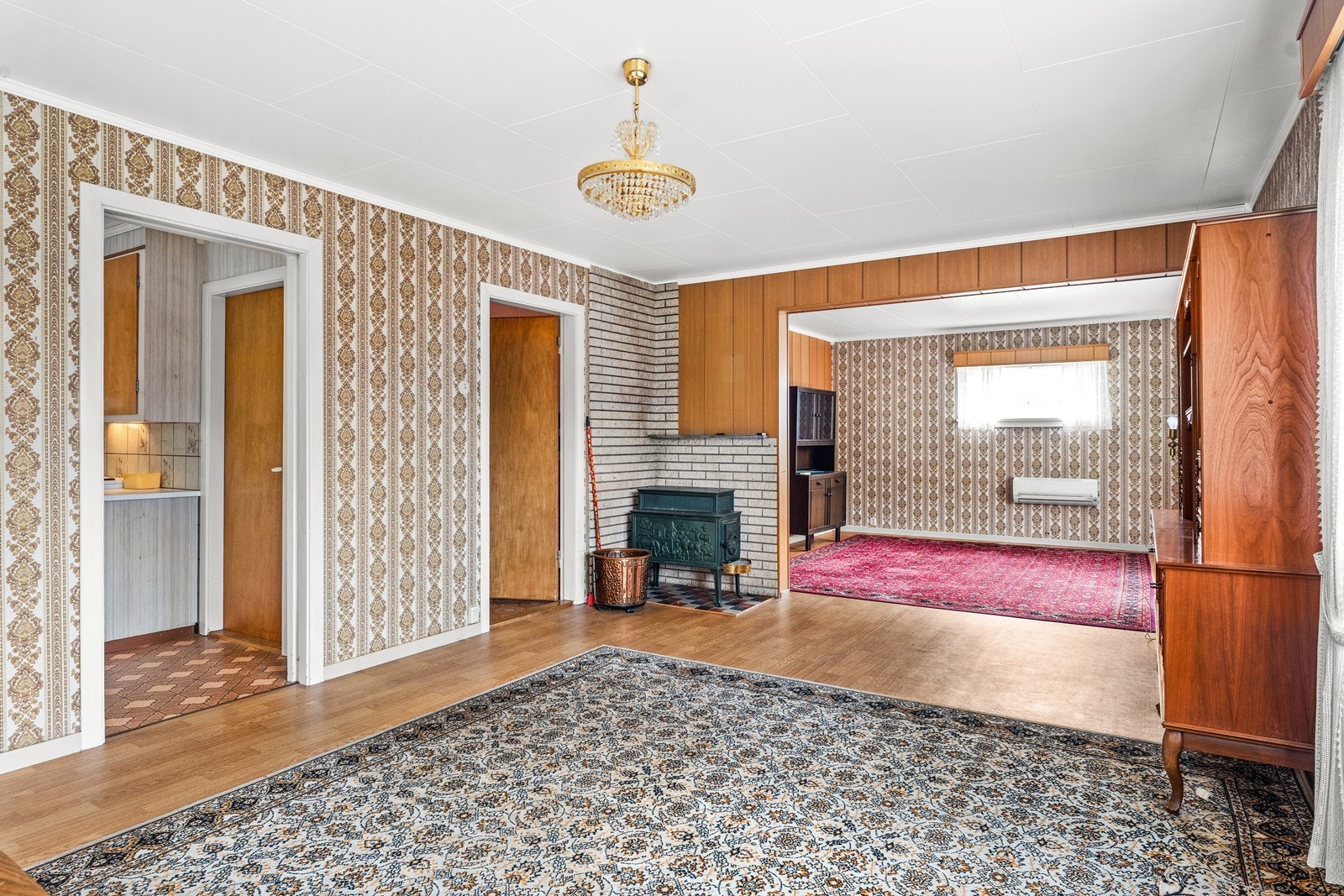 Vedfyring og varmepumpe. Galleribilde