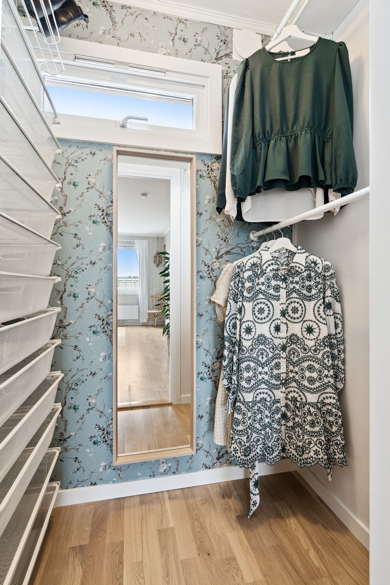 Bod som i dag blir brukt som garderobe. Galleribilde