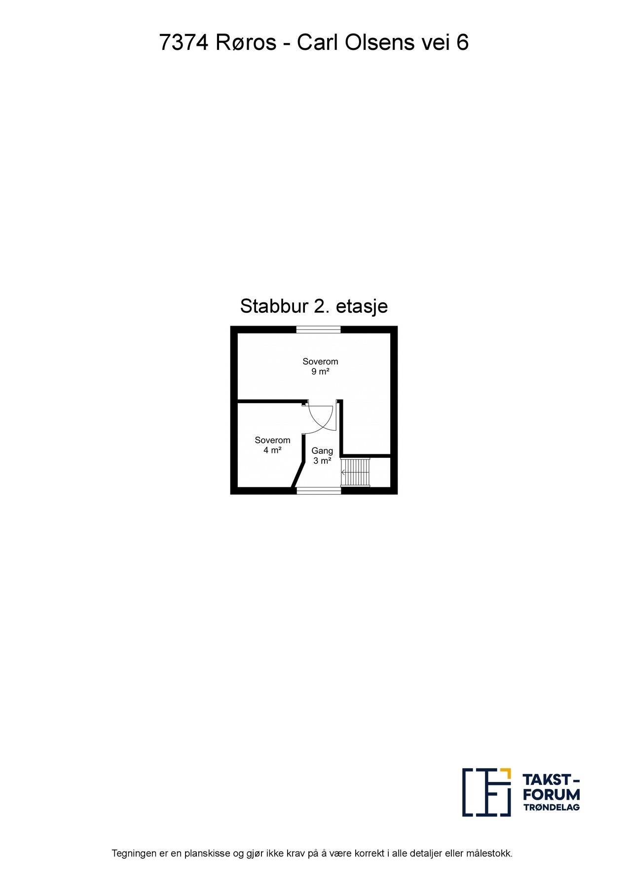 Planskisse stabbur 2.etg. Galleribilde