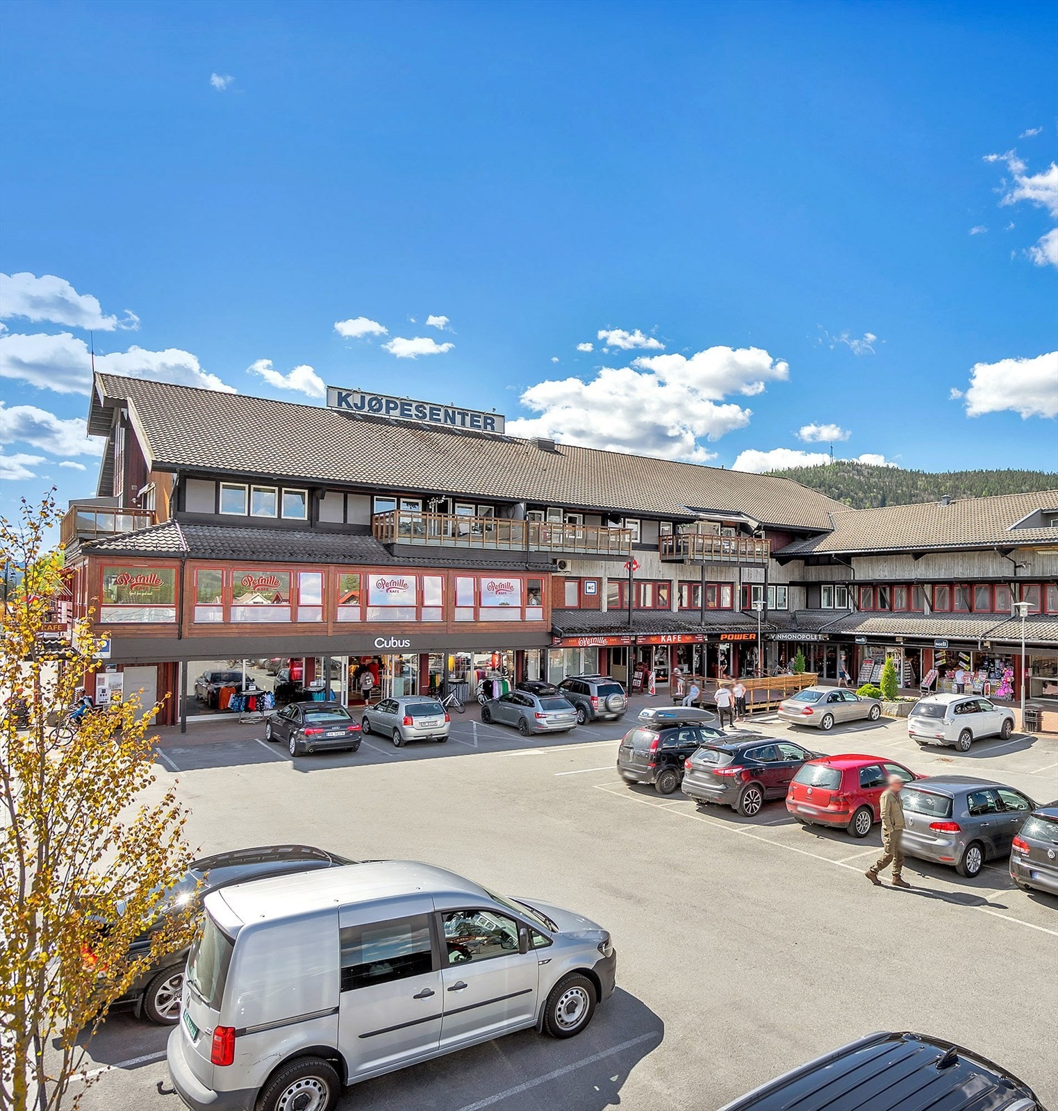 Evje sentrum har de fleste fasiliteter Galleribilde