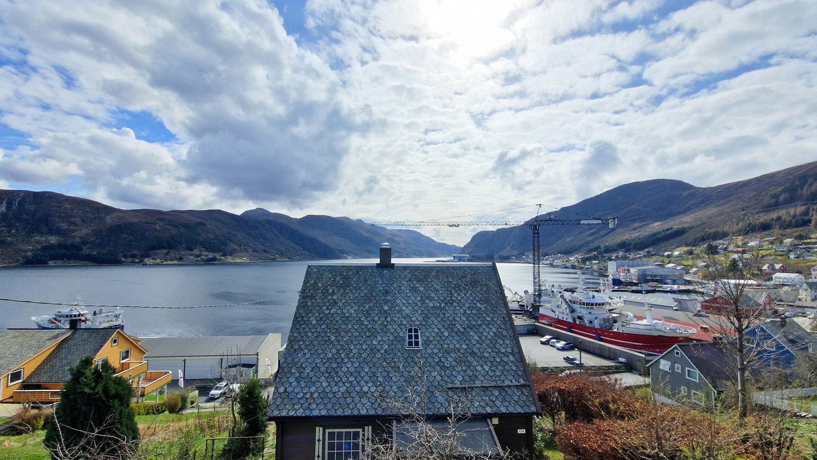 Utsikt fra altan Galleribilde